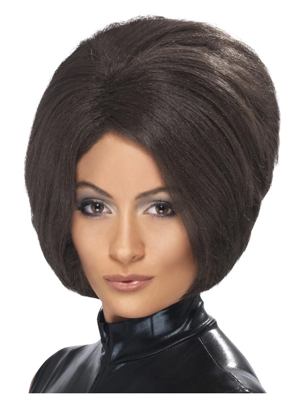 Smiffys Posh Power Wig, Brown 3 Smiffys Posh Power Wig, Brown