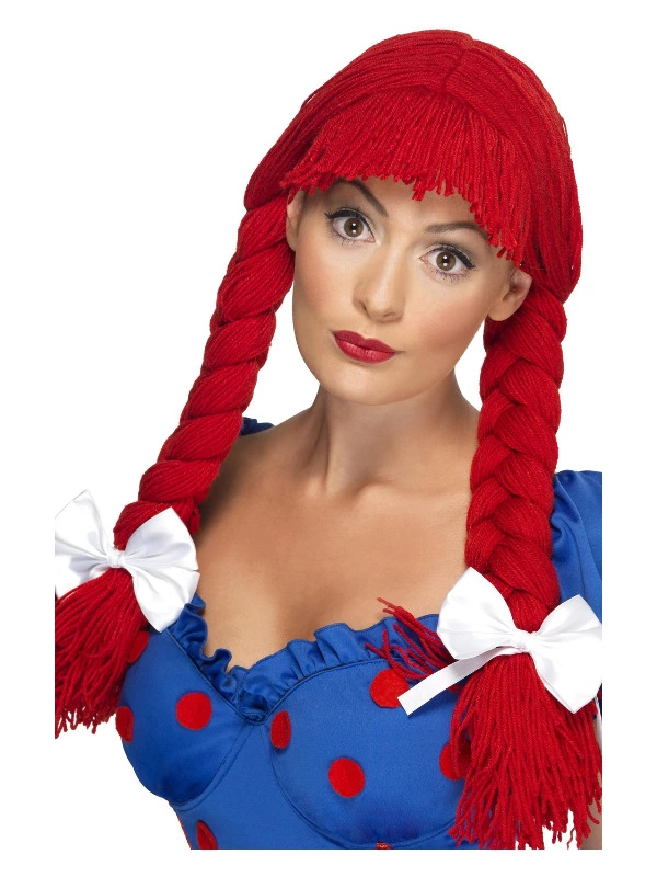 Smiffys Rag Doll Wig, Red 3 Smiffys Rag Doll Wig, Red