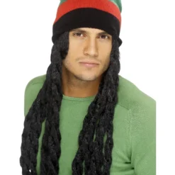 Smiffys Rasta Hat, Black