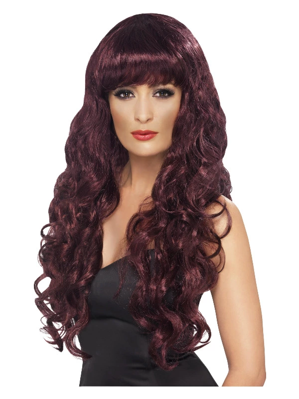 Smiffys Siren Wig, Maroon 3 Smiffys Siren Wig, Maroon