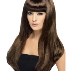 Smiffys Babelicious Wig, Brown