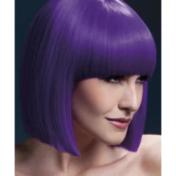 Smiffys Fever Lola Wig, Purple