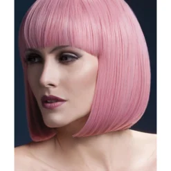 Smiffys Fever Elise Wig, Pastel Pink
