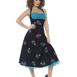 Smiffys Grease Cha Cha DiGregorio Costume, Black