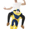 Smiffys Bananaman Piggy Back Costume, Blue -Cheap Smiffys Store 42933