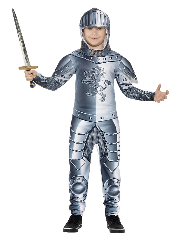 Smiffys Deluxe Armoured Knight Costume, Grey 3 Smiffys Deluxe Armoured Knight Costume, Grey