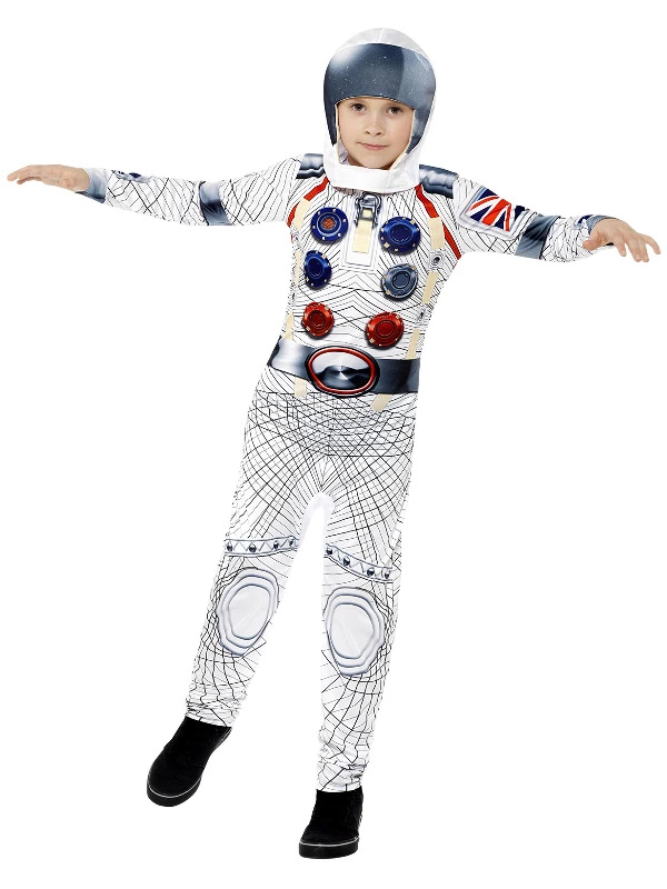 Smiffys Deluxe Spaceman Costume, White 3 Smiffys Deluxe Spaceman Costume, White