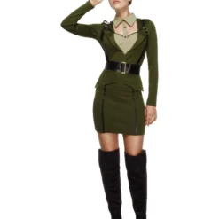 Smiffys Fever Captain Costume, Khaki