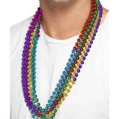 Smiffys Party Beads, Rainbow