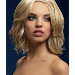 Smiffys Fever Olivia Wig, Dark Blonde