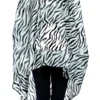 Smiffys Zebra Party Poncho, Black & White -Cheap Smiffys Store 43893