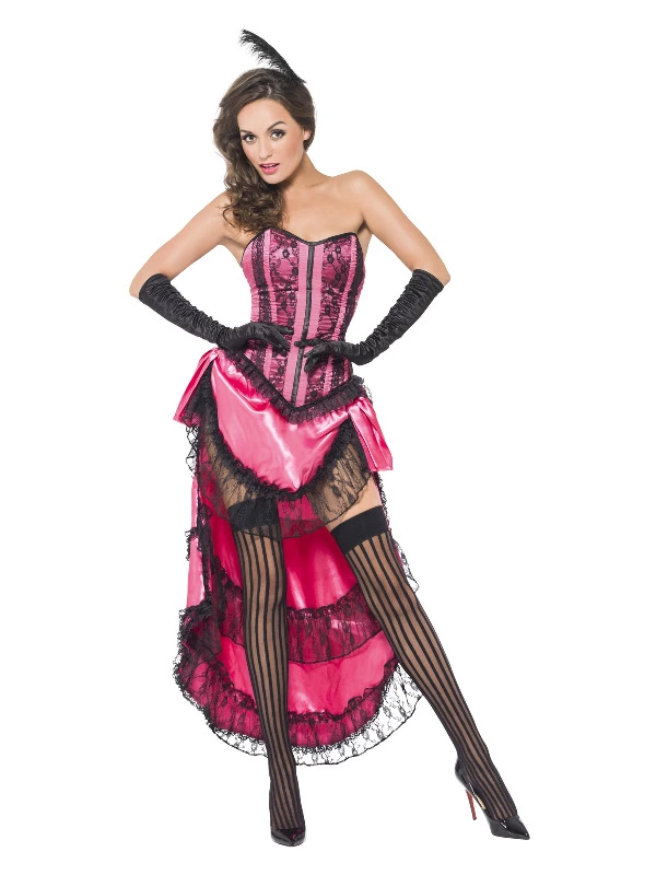 Smiffys Can Can Diva Costume, Pink 3 Smiffys Can Can Diva Costume, Pink
