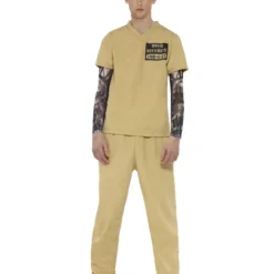 Smiffys Convict Costume, Beige