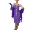 Smiffys Flapper Costume, Purple