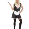 Smiffys French Maid Costume, With Dress, Padded Bust,, Bla
