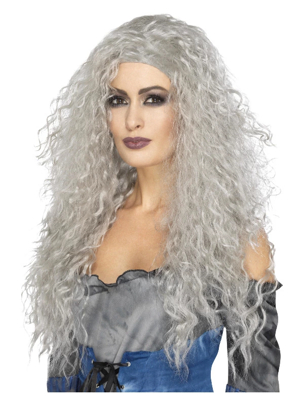 Smiffys Banshee Wig, Grey 3 Smiffys Banshee Wig, Grey