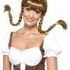 Smiffys Bavarian Babe Wig, Plaited, Brown -Cheap Smiffys Store 45228
