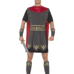 Smiffys Roman Gladiator Costume, Black