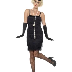 Smiffys Flapper Costume, Black
