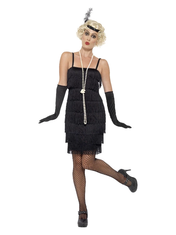 Smiffys Flapper Costume, Black 3 Smiffys Flapper Costume, Black
