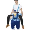 Smiffys Piggyback Bavarian Costume, Blue -Cheap Smiffys Store 47044