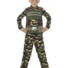 Smiffys Camouflage Military Boy Costume, Green -Cheap Smiffys Store 48209