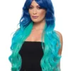 Smiffys Fashion Mermaid Wig, Wavy, Extra Long, Multi-Colou -Cheap Smiffys Store 48972