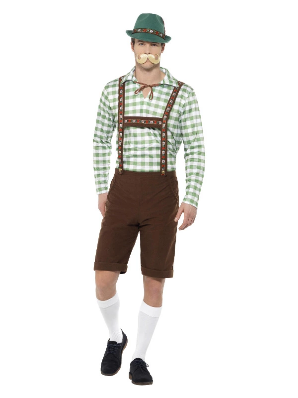 Smiffys Alpine Bavarian Costume, Green & Brown 3 Smiffys Alpine Bavarian Costume, Green & Brown