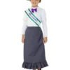 Smiffys Victorian Suffragette Costume, Grey 2 Smiffys Victorian Suffragette Costume, Grey -Cheap Smiffys Store 49697 1
