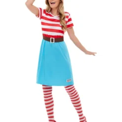 Smiffys Where’s Wally? Wenda Costume, Red & White