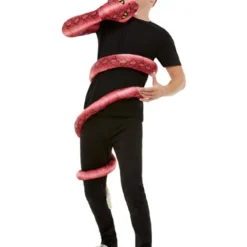 Smiffys Anaconda Serpent Costume, Red