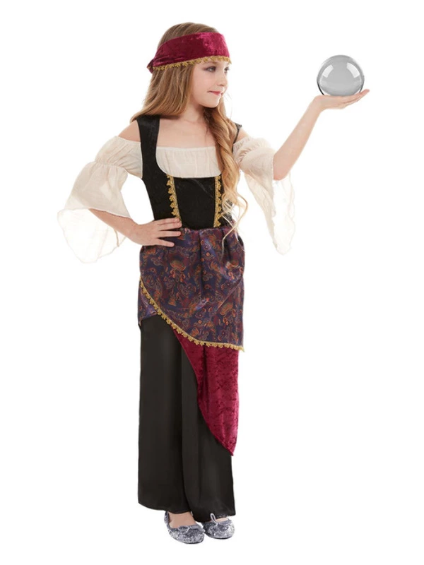 Smiffys Deluxe Fortune Teller Costume, Multi-Coloured 3 Smiffys Deluxe Fortune Teller Costume, Multi-Coloured