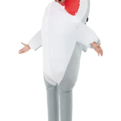 Smiffys Inflatable Shark Attack Costume, Grey
