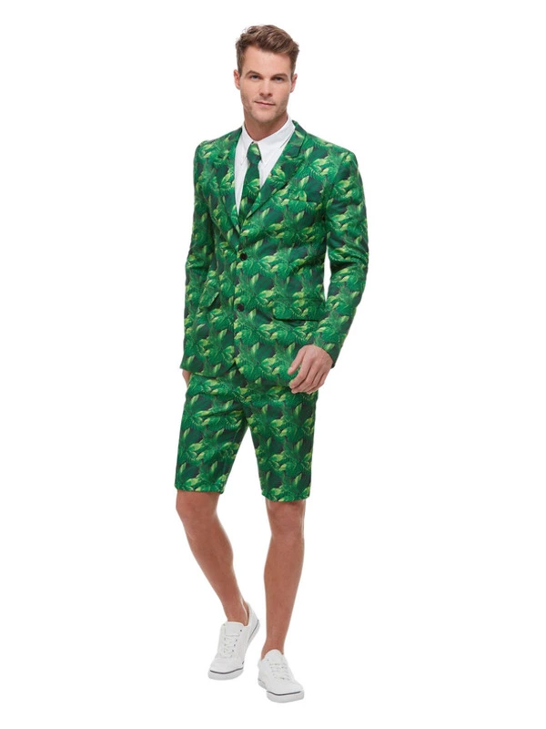 Smiffys Tropical Palm Tree Suit, Green 3 Smiffys Tropical Palm Tree Suit, Green