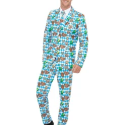 Smiffys Beer Festival Suit, Blue