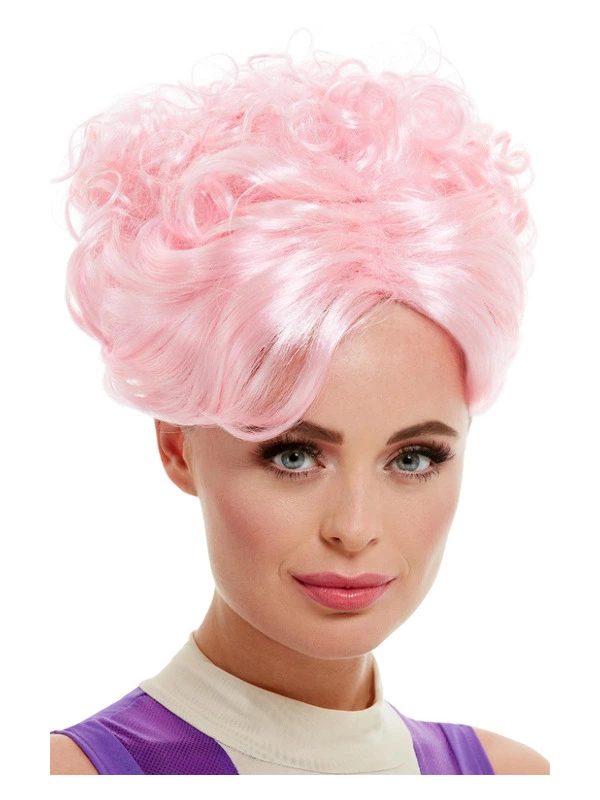 Smiffys Trapeze Artist Wig, Pink 3 Smiffys Trapeze Artist Wig, Pink