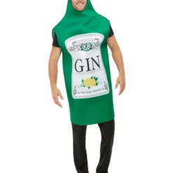 Smiffys Gin Bottle Costume, Green