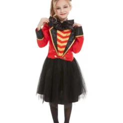 Smiffys Deluxe Ringmaster Costume, Red