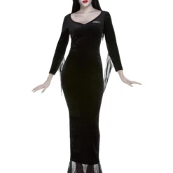 Smiffys Addams Family Morticia, Black