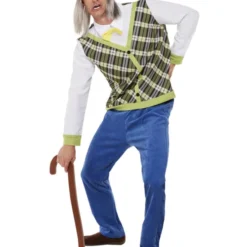 Smiffys Old Man Costume, Green