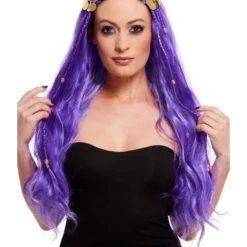 Smiffys Fortune Teller Wig, Purple