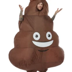 Smiffys Inflatable Poop Costume, Brown