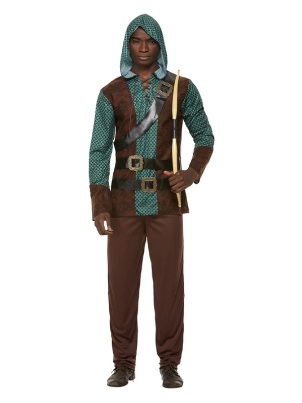 Smiffys Deluxe Forest Archer Costume, Green 3 Smiffys Deluxe Forest Archer Costume, Green