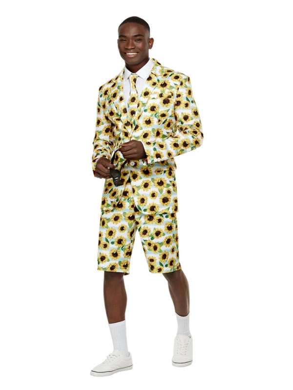 Smiffys Ray Of Sunshine Sunflower Stand Out Suit, Yellow 3 Smiffys Ray Of Sunshine Sunflower Stand Out Suit, Yellow