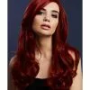 Smiffys Fever Khloe Wig, True Blend, Ruby Red -Cheap Smiffys Store 70290 4