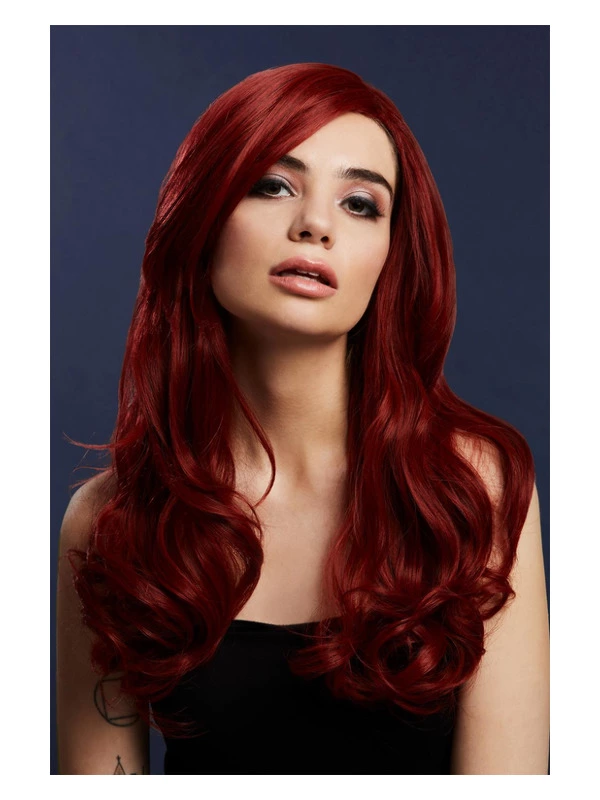 Smiffys Fever Khloe Wig, True Blend, Ruby Red