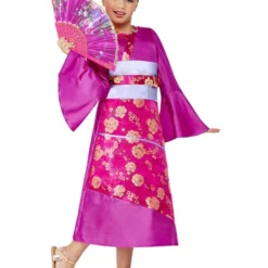 Smiffys Geisha Costume, Purple