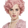 Smiffys Deluxe 20s Flirty Flapper Wig, Pastel Pink -Cheap Smiffys Store 72105 2