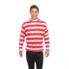 Bristol Novelty Striped Shirt Mens (Red & White)