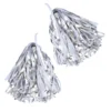 Bristol Novelty Silver/White Pom Poms 1 Bristol Novelty Silver/White Pom Poms -Cheap Smiffys Store BA1322